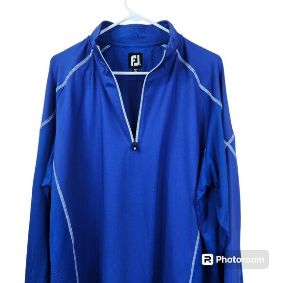 FootJoy Mens 1/4 Zip Long Sleeve Nylon Spandex Blend Pullover XL - Picture 3 of 8